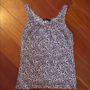 Limited Purple and Black Floral Tank Size M